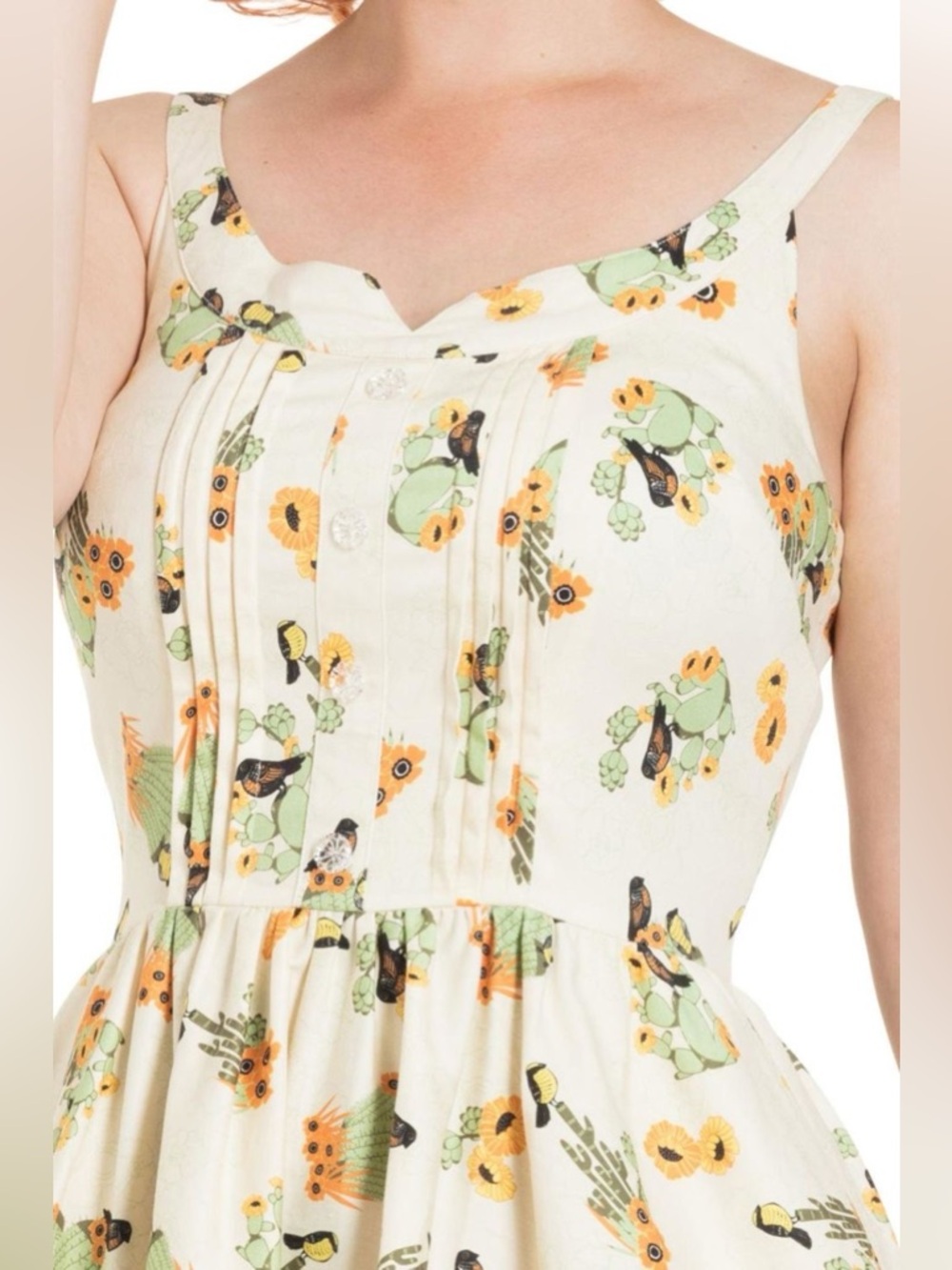 Modcloth Voodoo Vixen Cactus Print Dress - Picture 3 of 12
